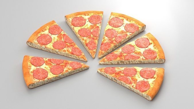 Pepperoni Pizza Slice 3D model 5