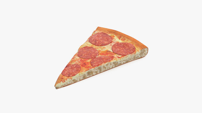 Pepperoni Pizza Slice 3D model 6