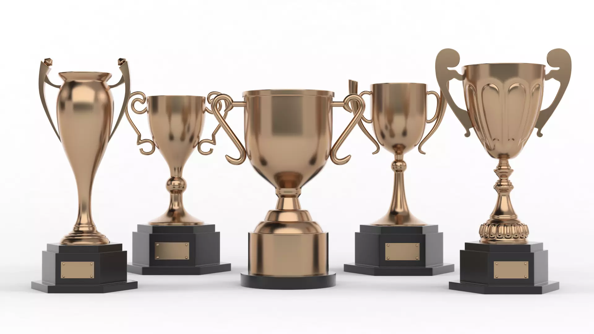 Trophy Cup Collection 3D model_0