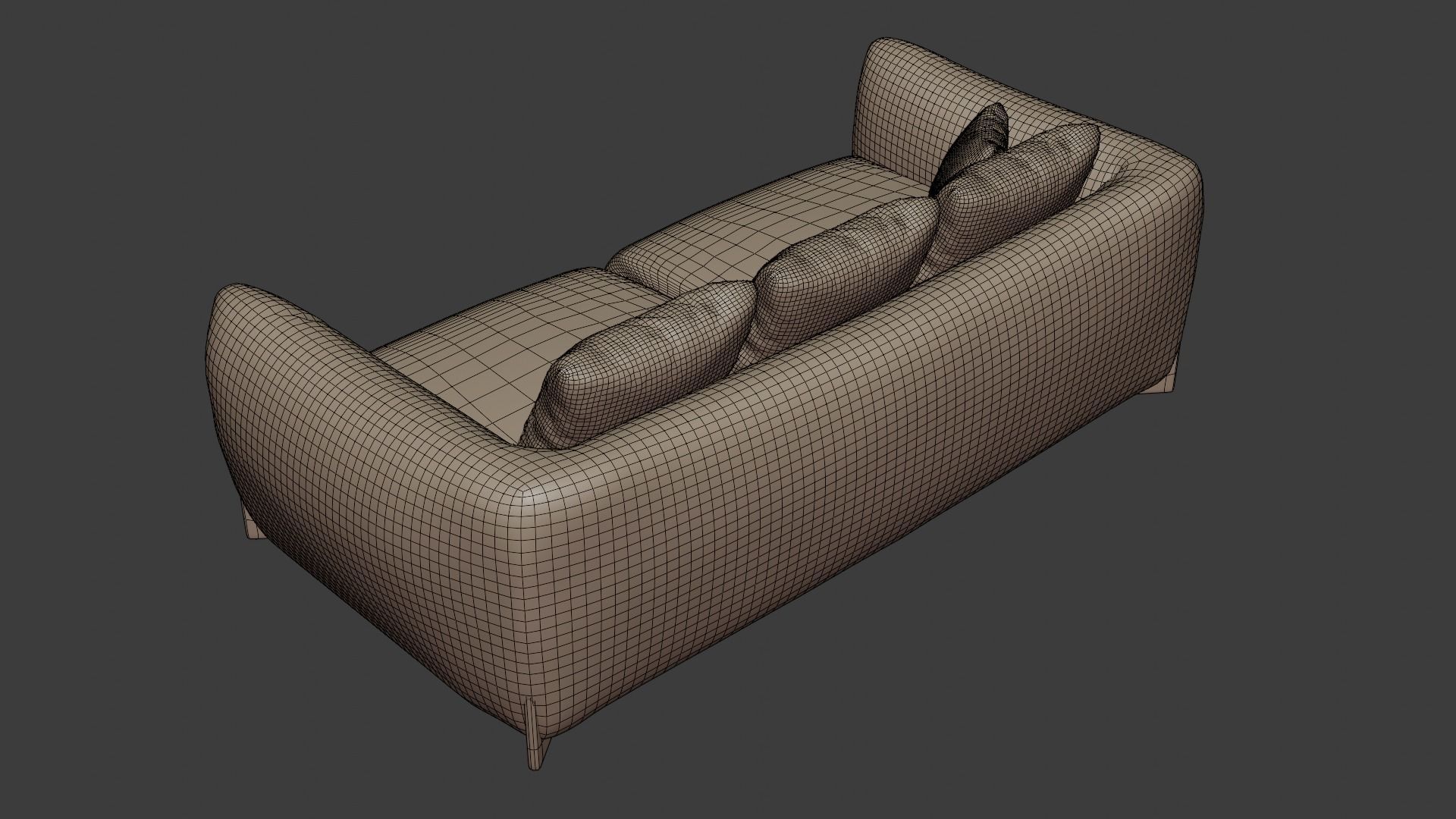 Very soft relief sofa 3D model_5