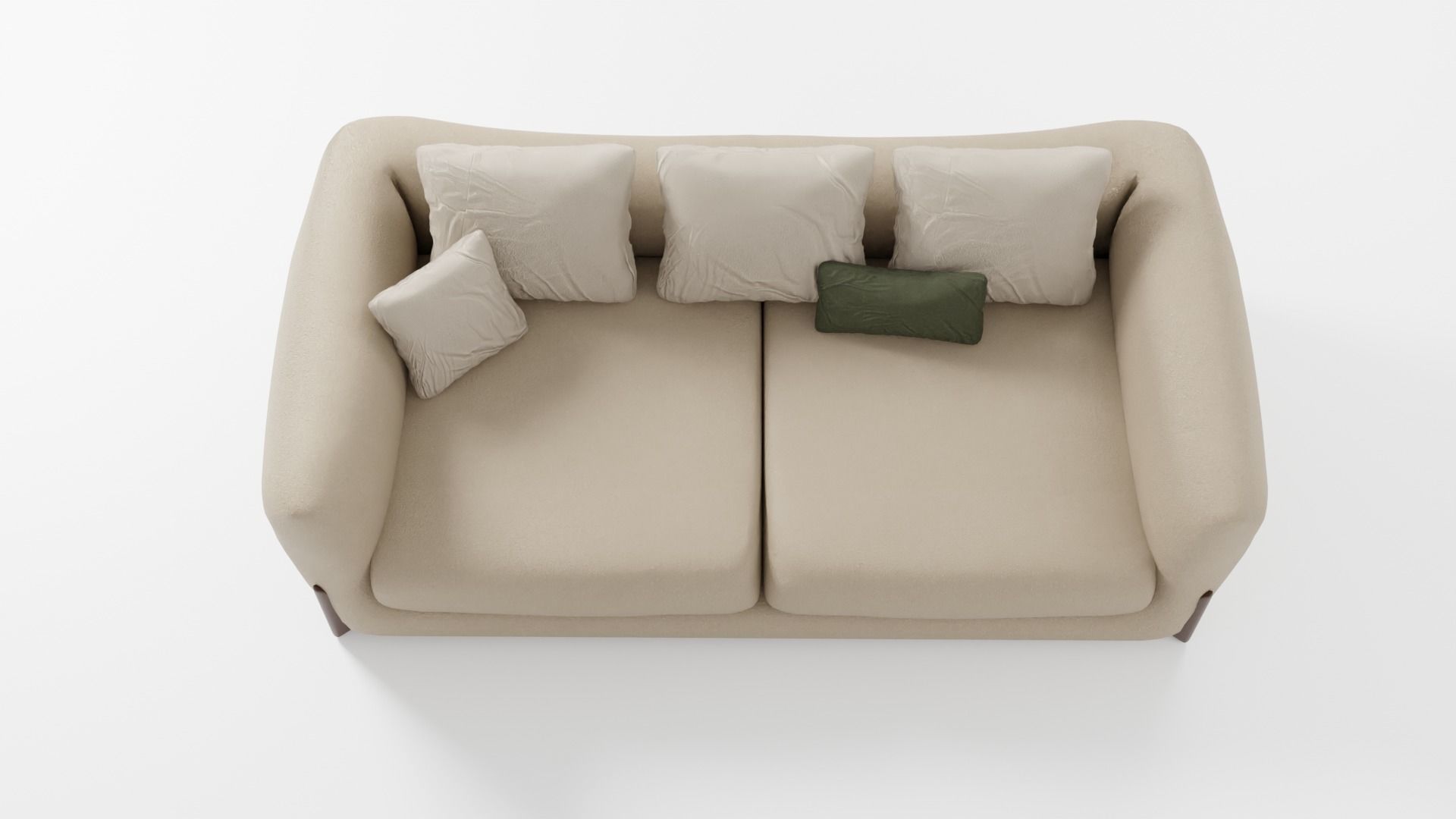 Very soft relief sofa 3D model_3