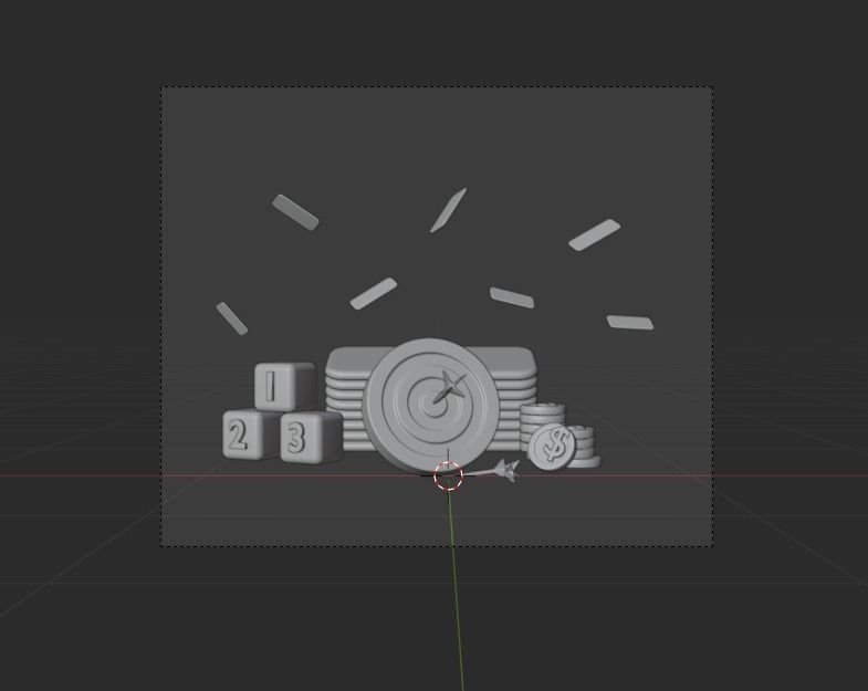 Money saving 3d Illustration  Icon Pack 3D model_16