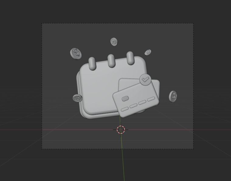 Money saving 3d Illustration  Icon Pack 3D model_21