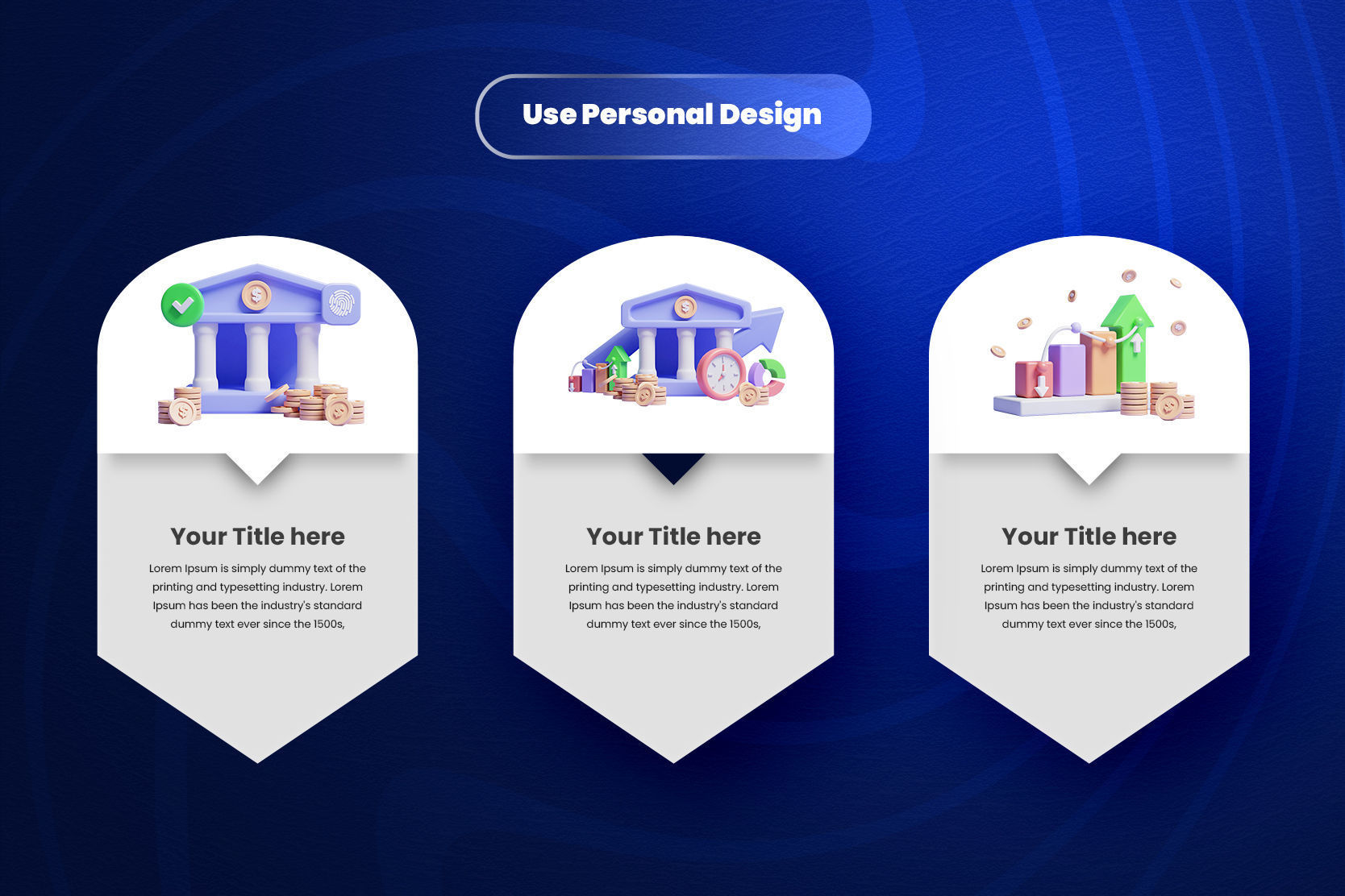 Money saving 3d Illustration  Icon Pack 3D model_3