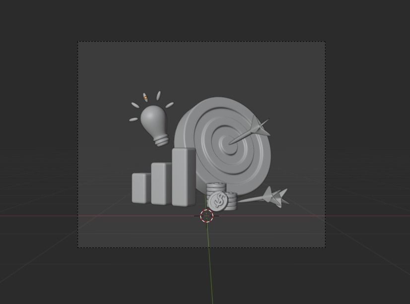 Money saving 3d Illustration  Icon Pack 3D model_6