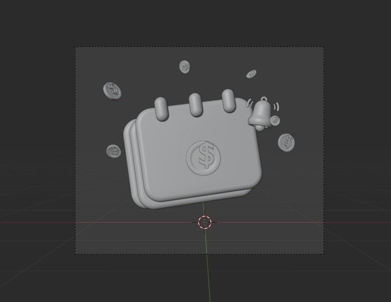 Money saving 3d Illustration  Icon Pack 3D model_19