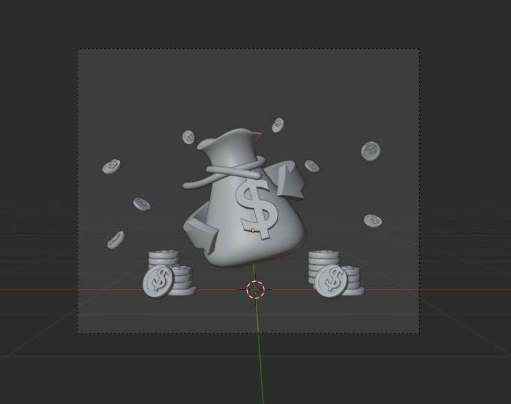 Money saving 3d Illustration  Icon Pack 3D model_15