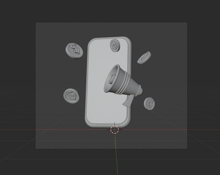 Money saving 3d Illustration  Icon Pack 3D model_28