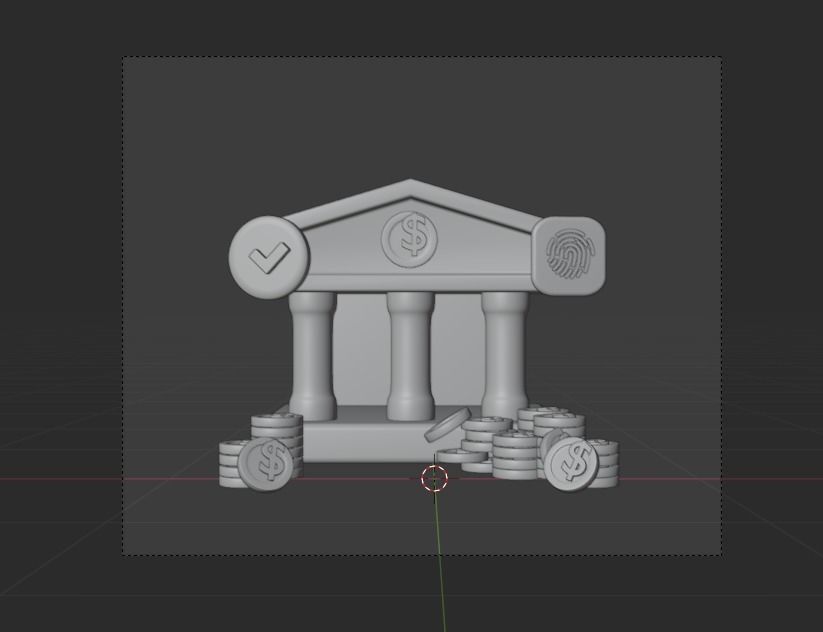 Money saving 3d Illustration  Icon Pack 3D model_35