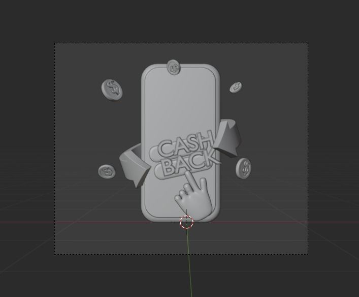 Money saving 3d Illustration  Icon Pack 3D model_24