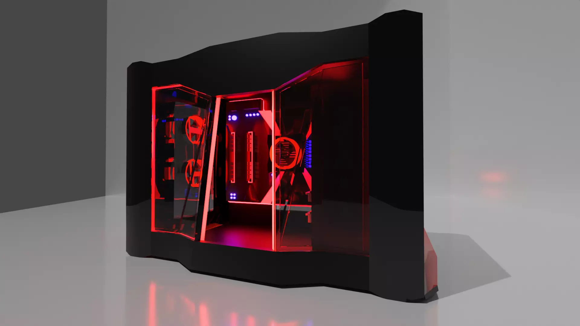 Concept Gaming PC 3D model_0