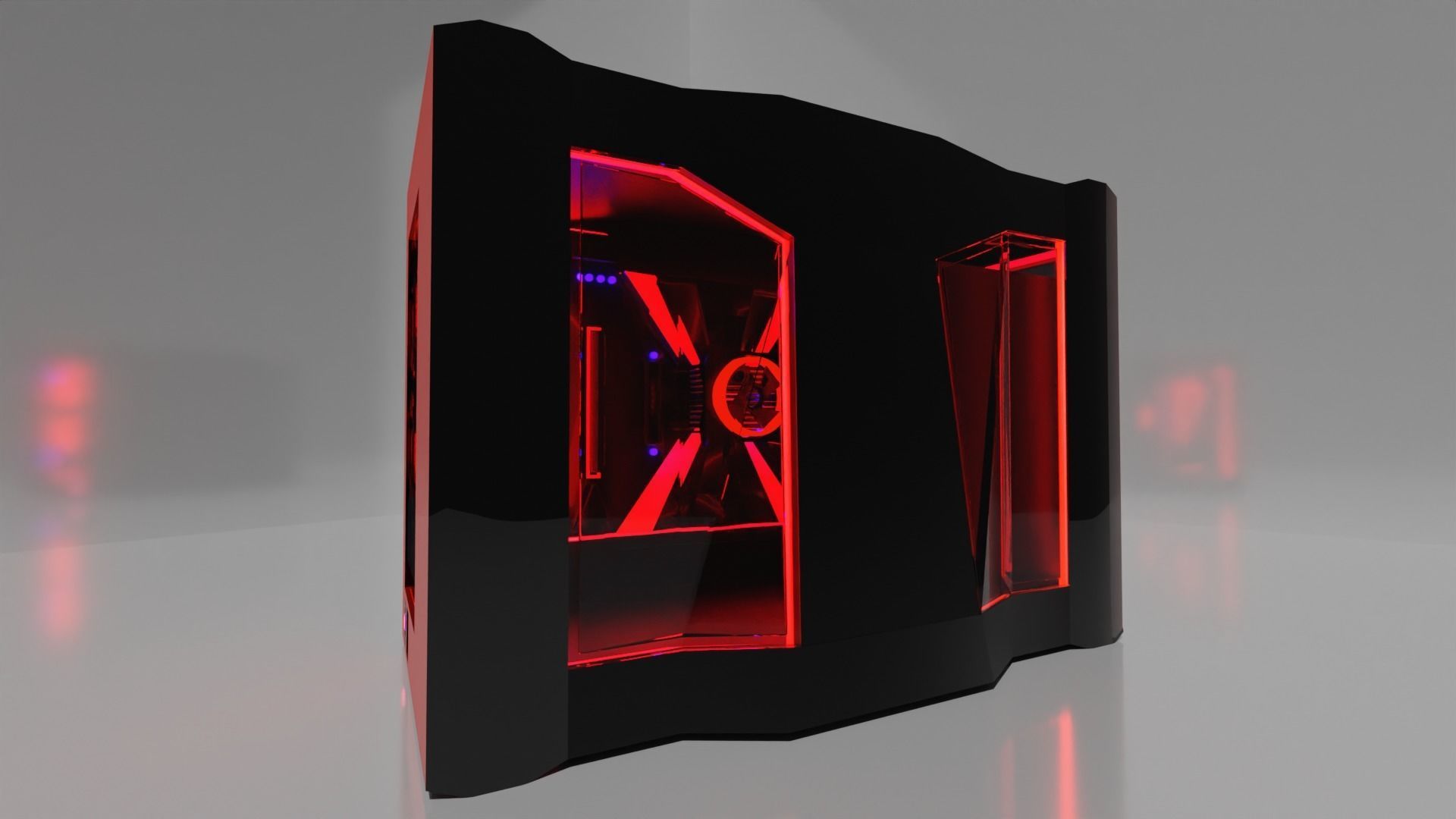 Concept Gaming PC 3D model_2