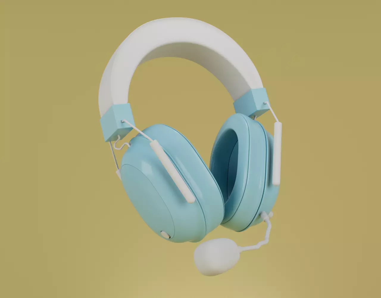wireless Beats Headphones 3D model Low-poly 3D model