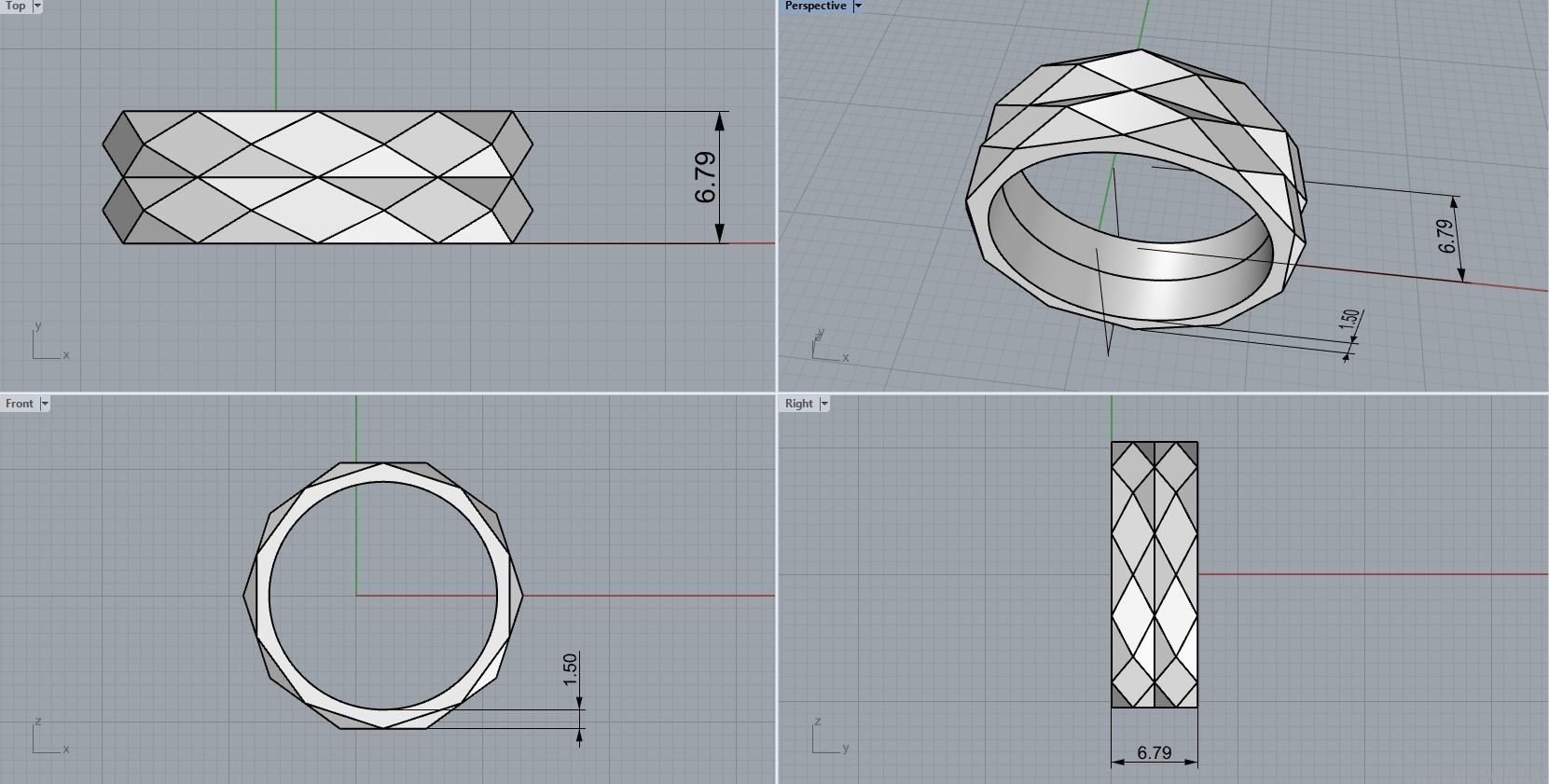 WEDDING ring 3D print model_15