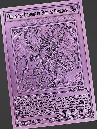 VEIDOS THE DRAGON OF ENDLESS DARKNESS - YU-GI-OH 3D print model