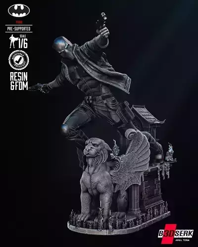 B3DSERK Red Hood Sculpture Tested for 3D printing