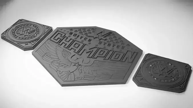 WWE United States Championship Belt 3D print model