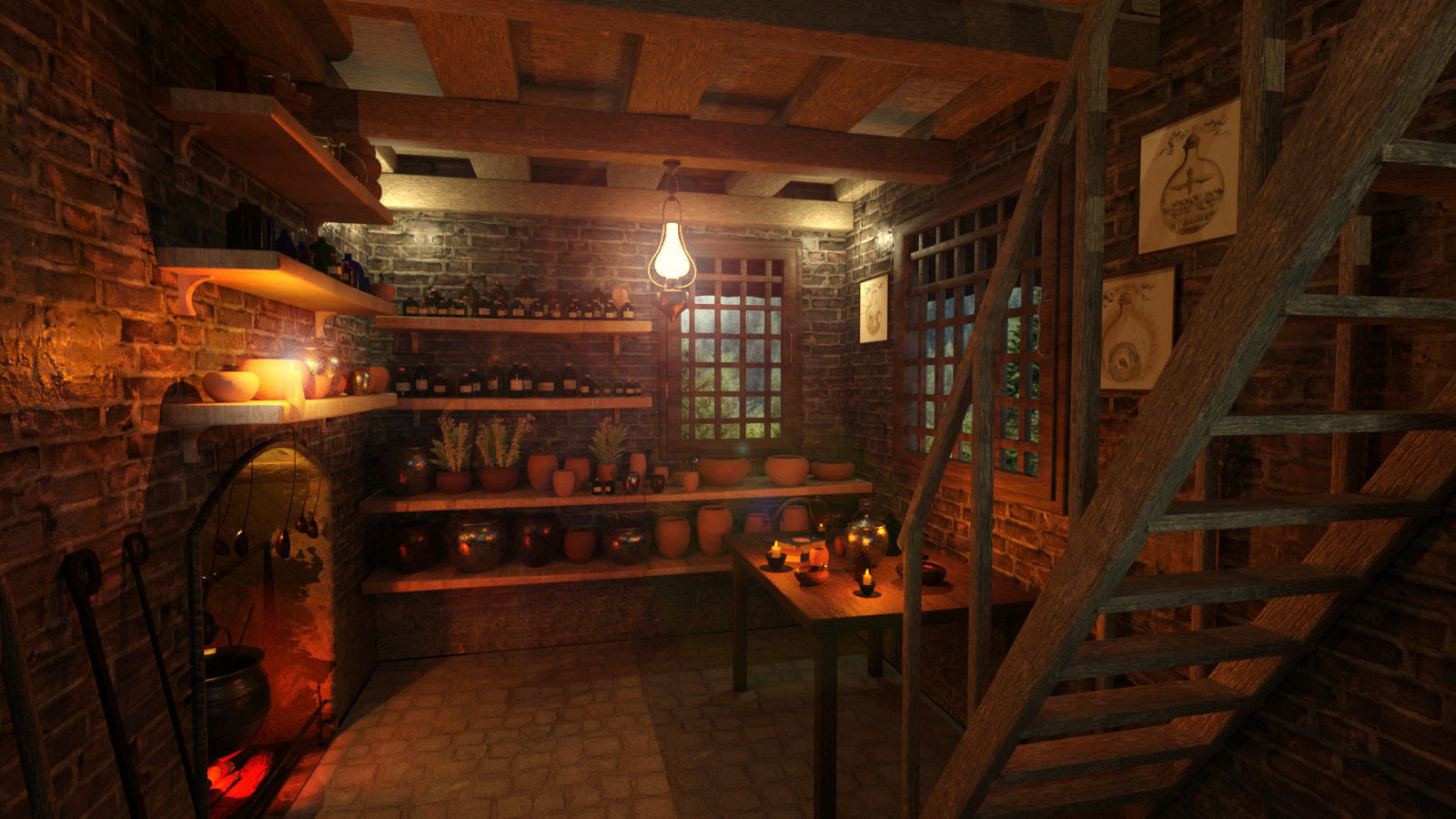 Morgane Le Fay Cottage 3D model_1