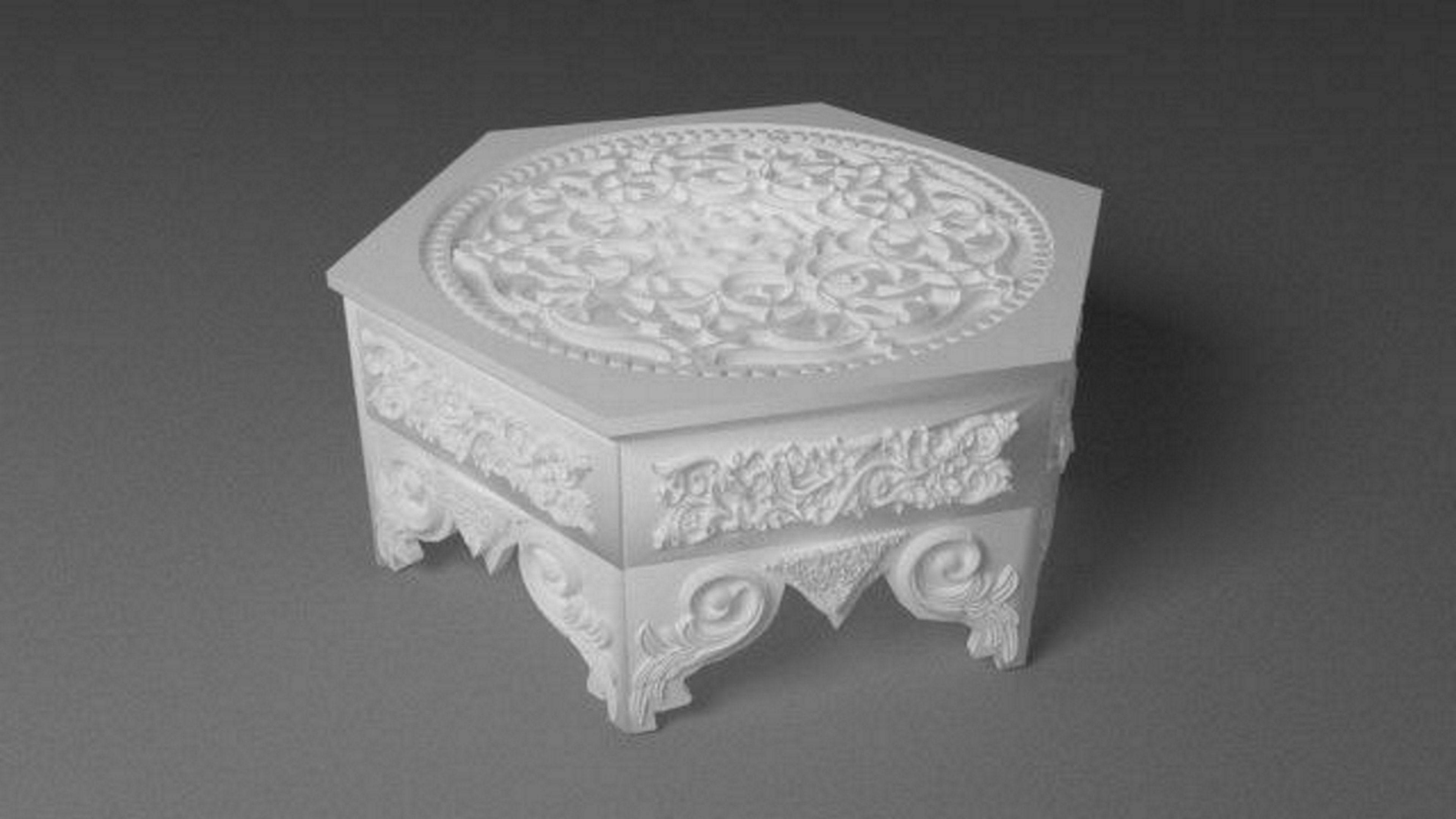 Anatolian Style Coffee Table 4K 3D model_7