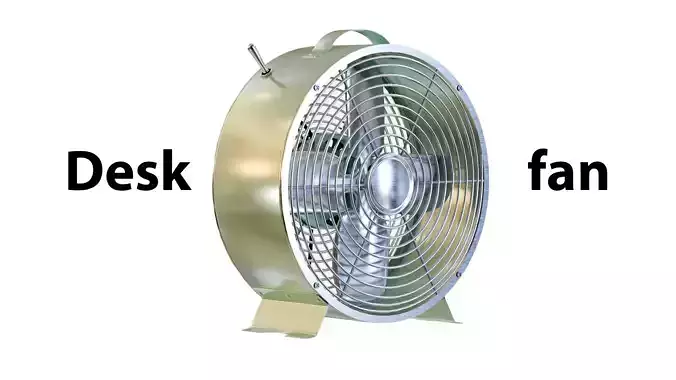Ducted Industrial Desk Fan - high poly