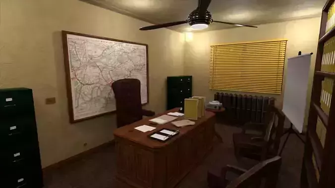 Section 06 Office - Blue Angel 3D model