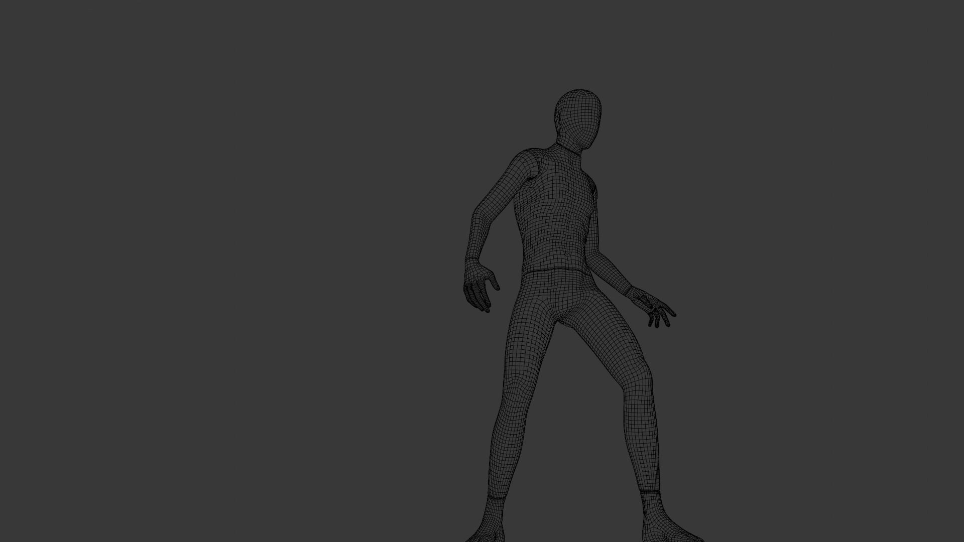 Human Body Rigged 3D Model Low-poly 3D model_4