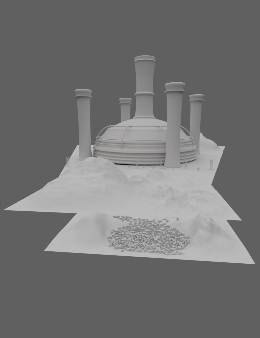 Tharelian Slum - Blue Angel 3D model_8