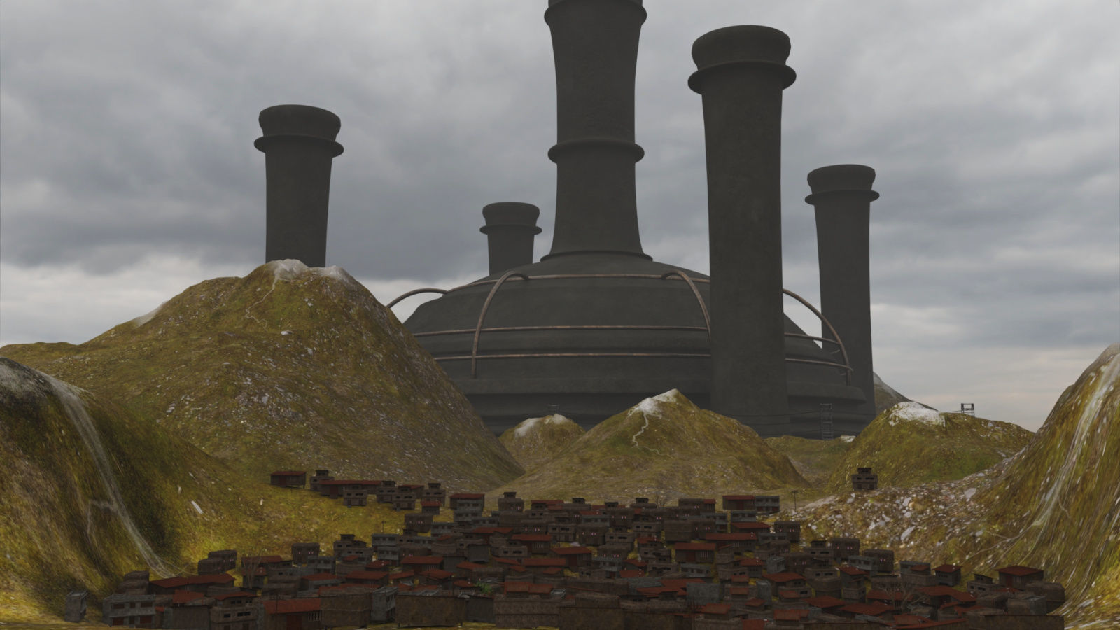 Tharelian Slum - Blue Angel 3D model_2