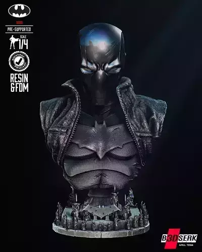 B3DSERK Red Hood Bust Portrait Tested for 3D printing