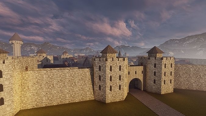 Medieval Castle 3D model