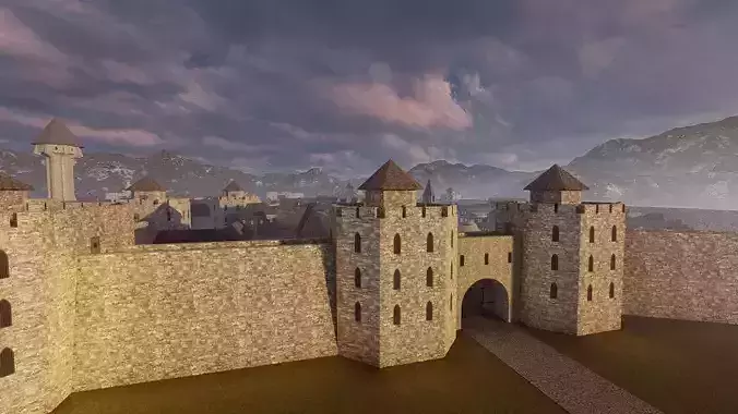 Medieval Castle 3D model