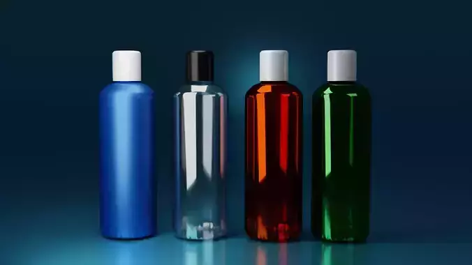 Transparent Plastic and glass White Clear  Bottle