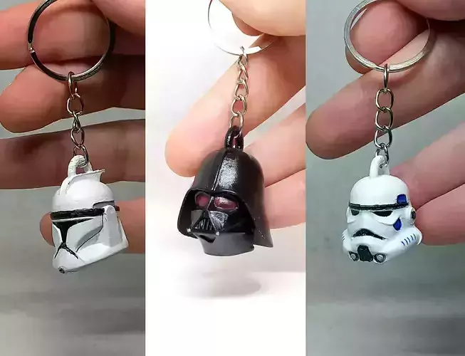 star wars Keychain collection 3D print model