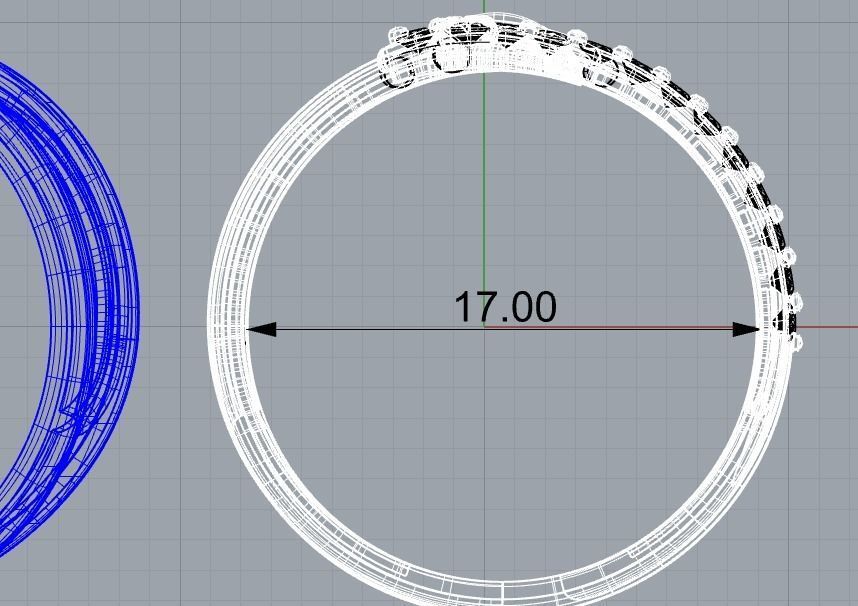 Conjunto de anillos para  Dama-mujer -v- 3D print model_2