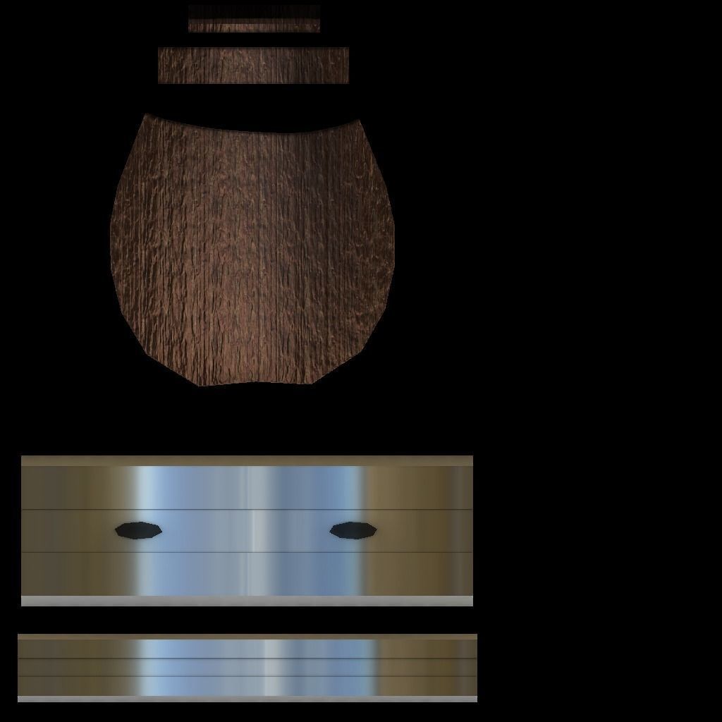 Broom Low-poly 3D model_4