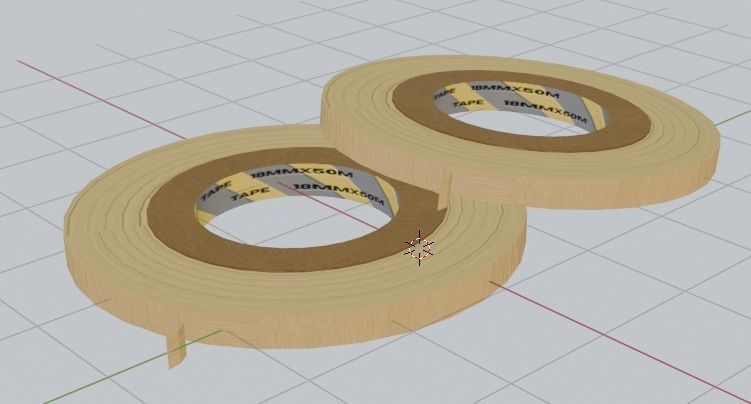 Masking Tape Free 3D model_3
