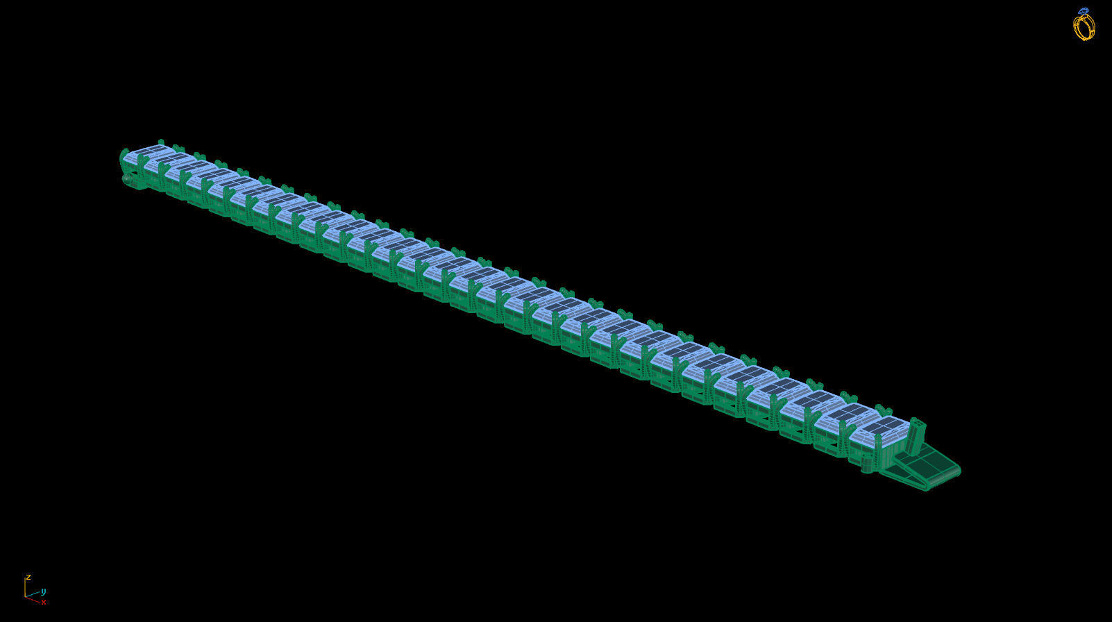 Riviera Tennis Bracelet Short Way Octagonal 8x5 mm 3D print model_7