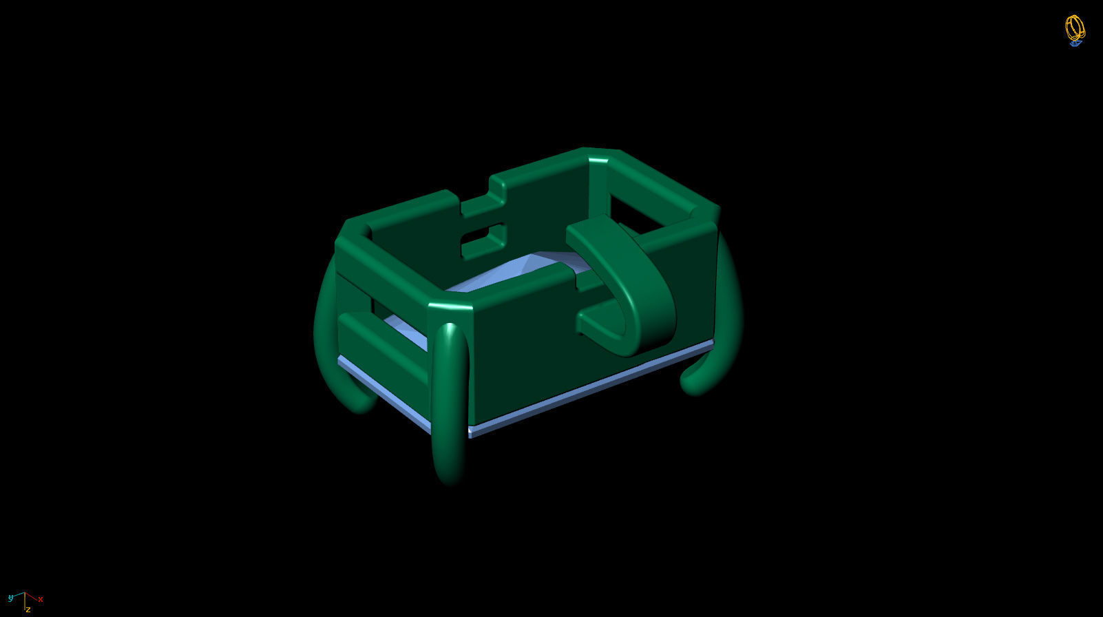 Riviera Tennis Bracelet Short Way Octagonal 8x5 mm 3D print model_16