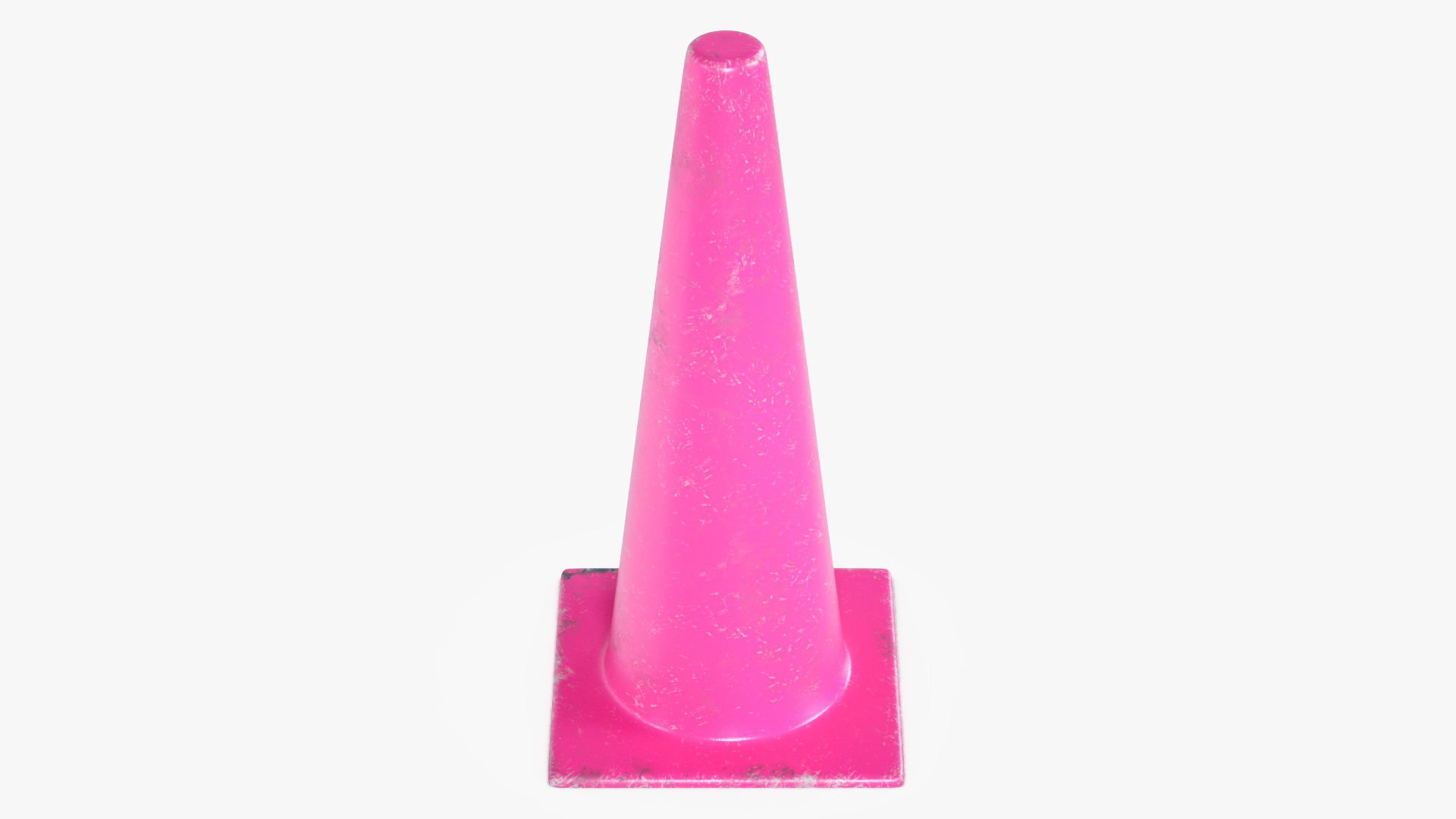 Traffic Elements Cone 2 Ver 1 Low-poly 3D model_5