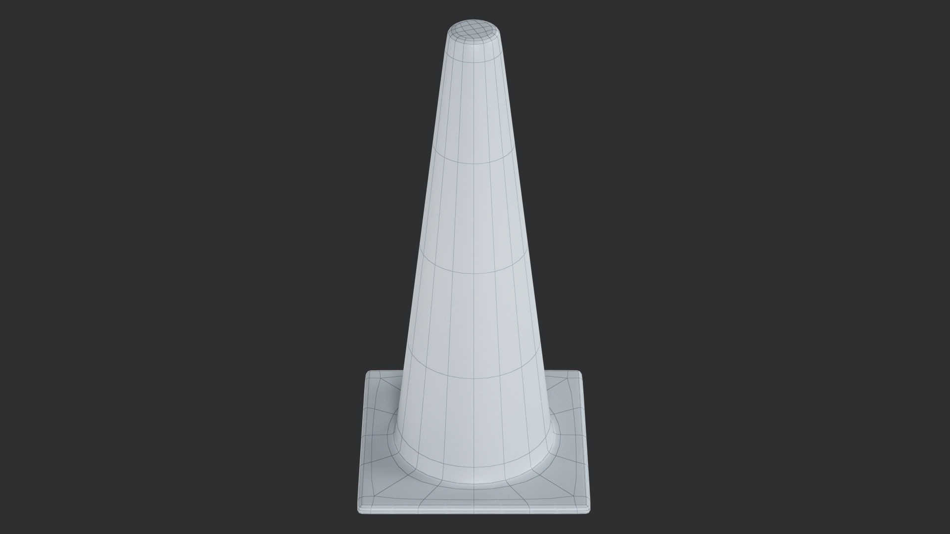 Traffic Elements Cone 2 Ver 1 Low-poly 3D model_19