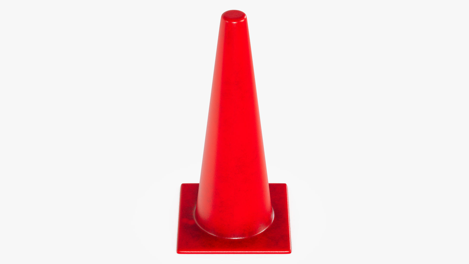 Traffic Elements Cone 2 Ver 1 Low-poly 3D model_11