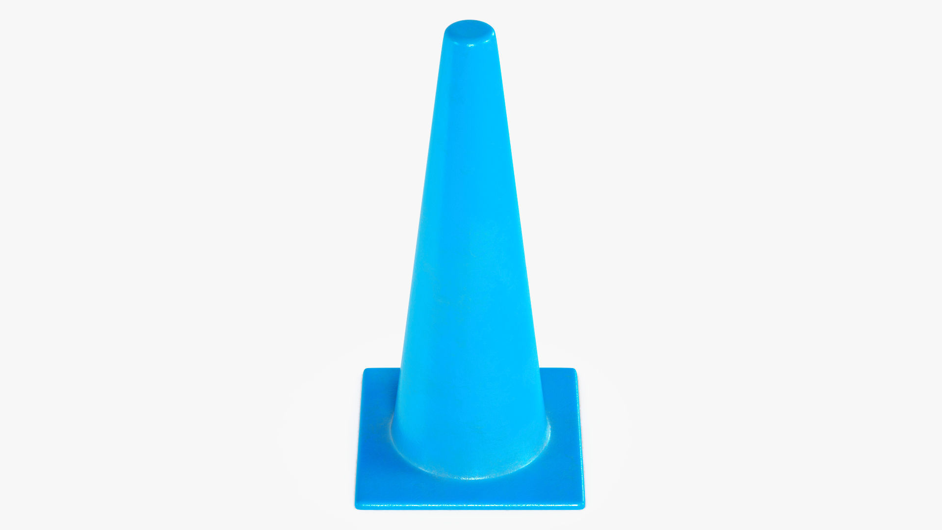 Traffic Elements Cone 2 Ver 1 Low-poly 3D model_7