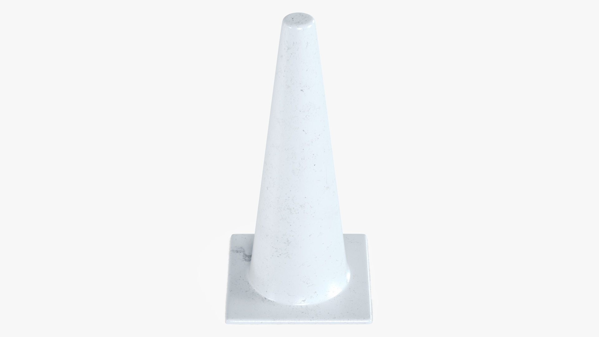 Traffic Elements Cone 2 Ver 1 Low-poly 3D model_13