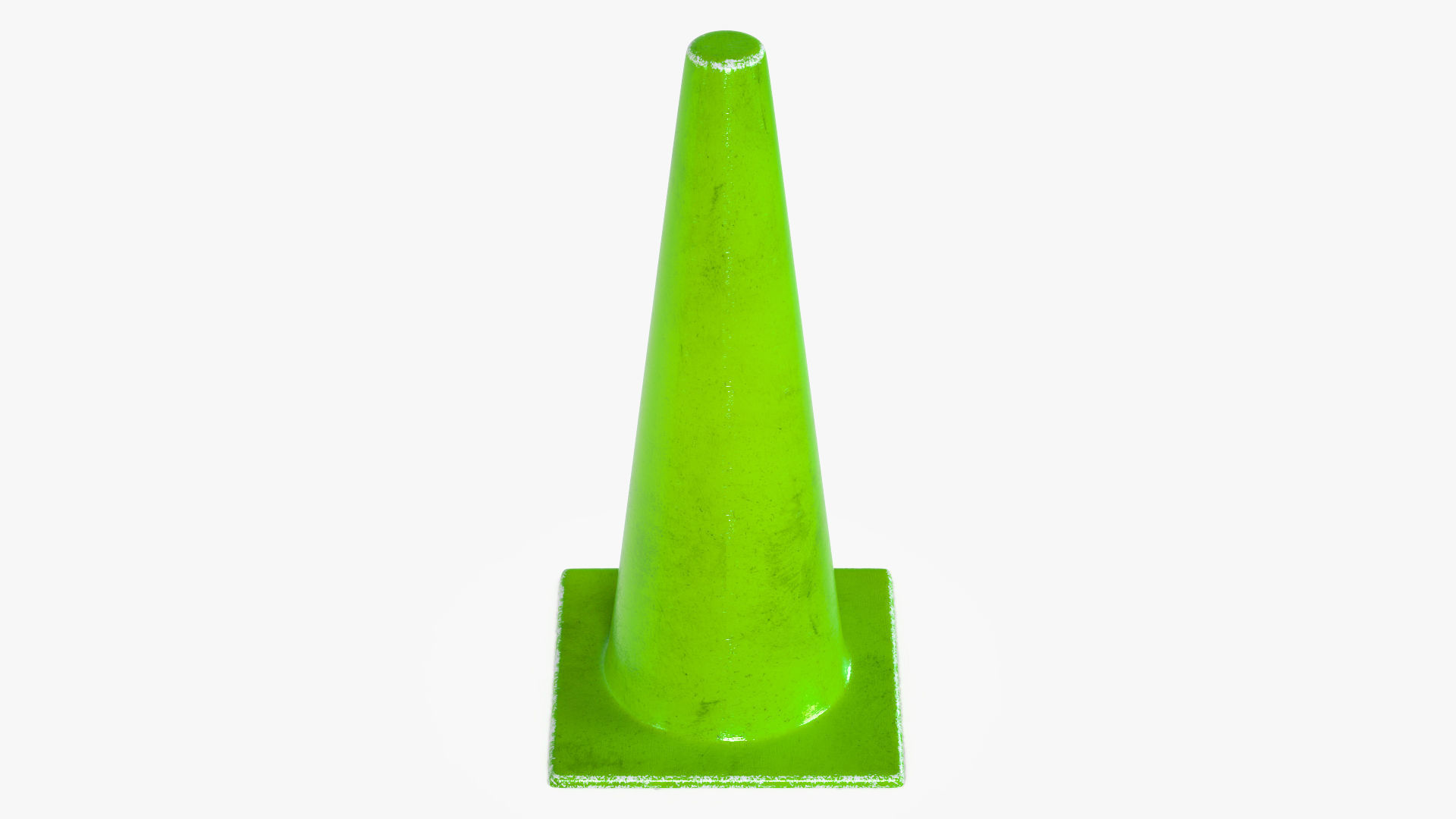 Traffic Elements Cone 2 Ver 1 Low-poly 3D model_6
