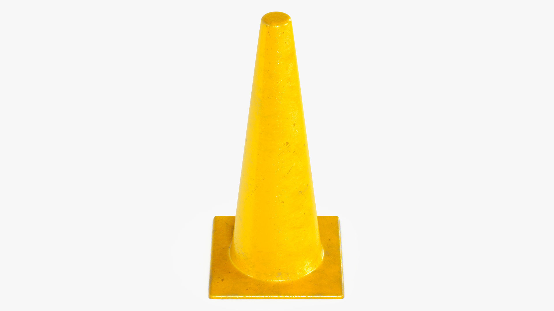 Traffic Elements Cone 2 Ver 1 Low-poly 3D model_14