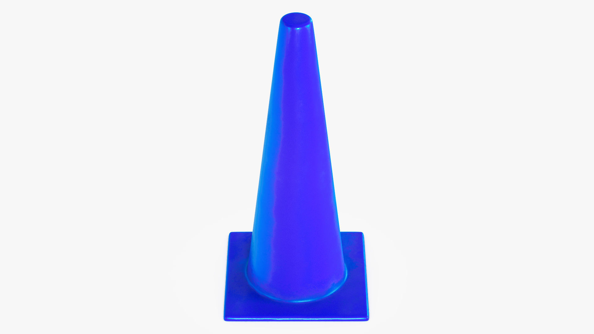 Traffic Elements Cone 2 Ver 1 Low-poly 3D model_9