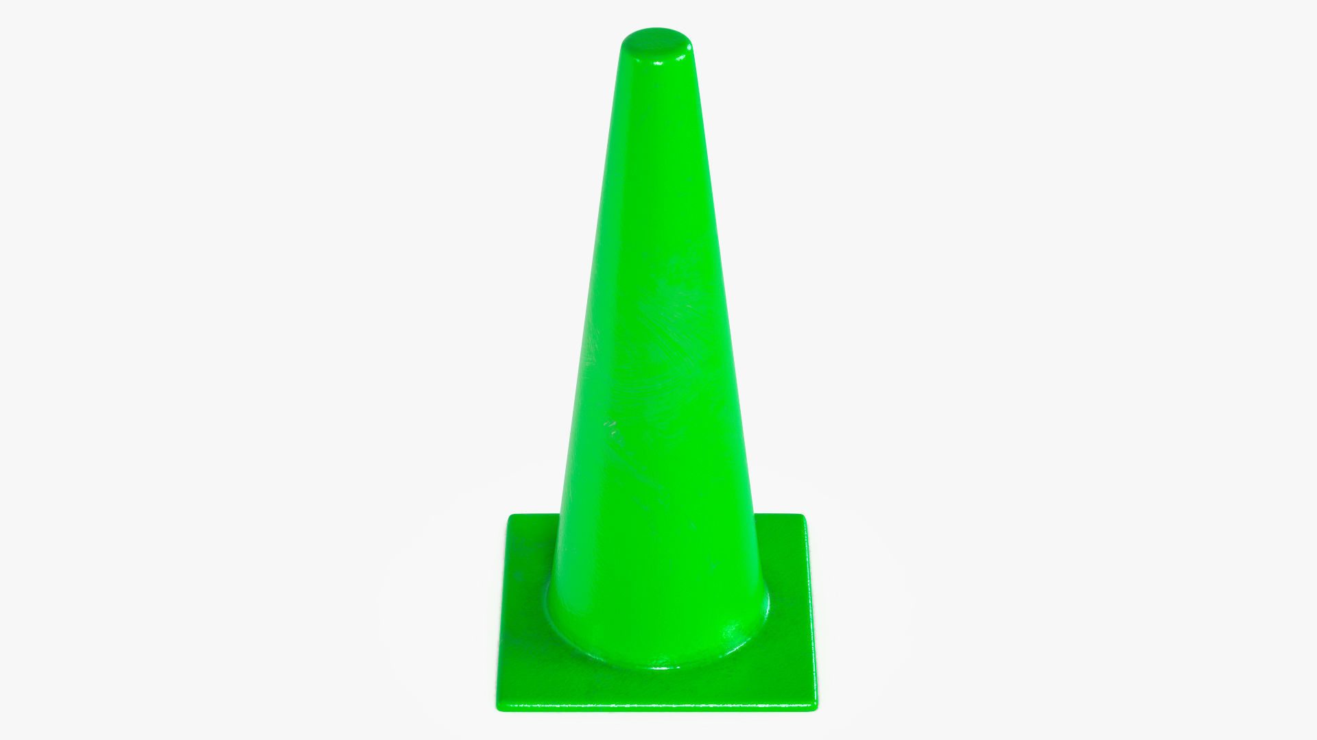 Traffic Elements Cone 2 Ver 1 Low-poly 3D model_10