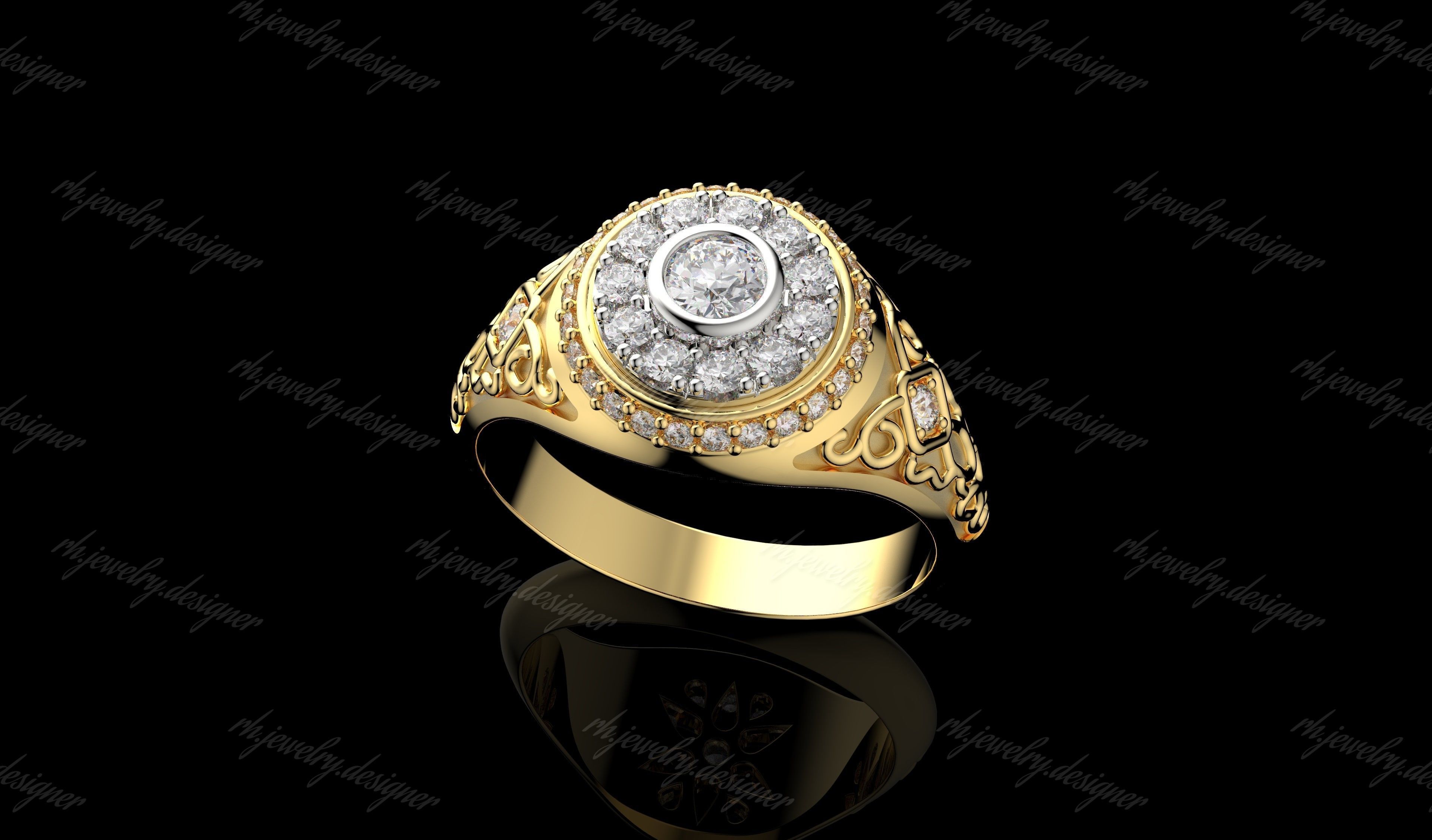 Gold N1162 3D print model_6