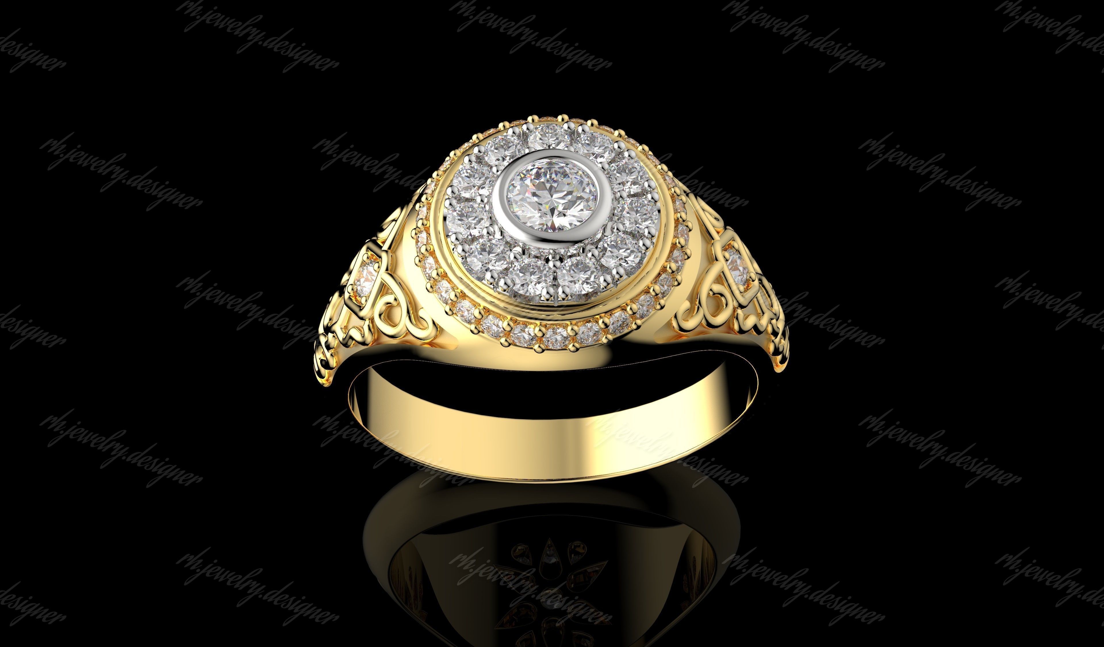 Gold N1162 3D print model_1