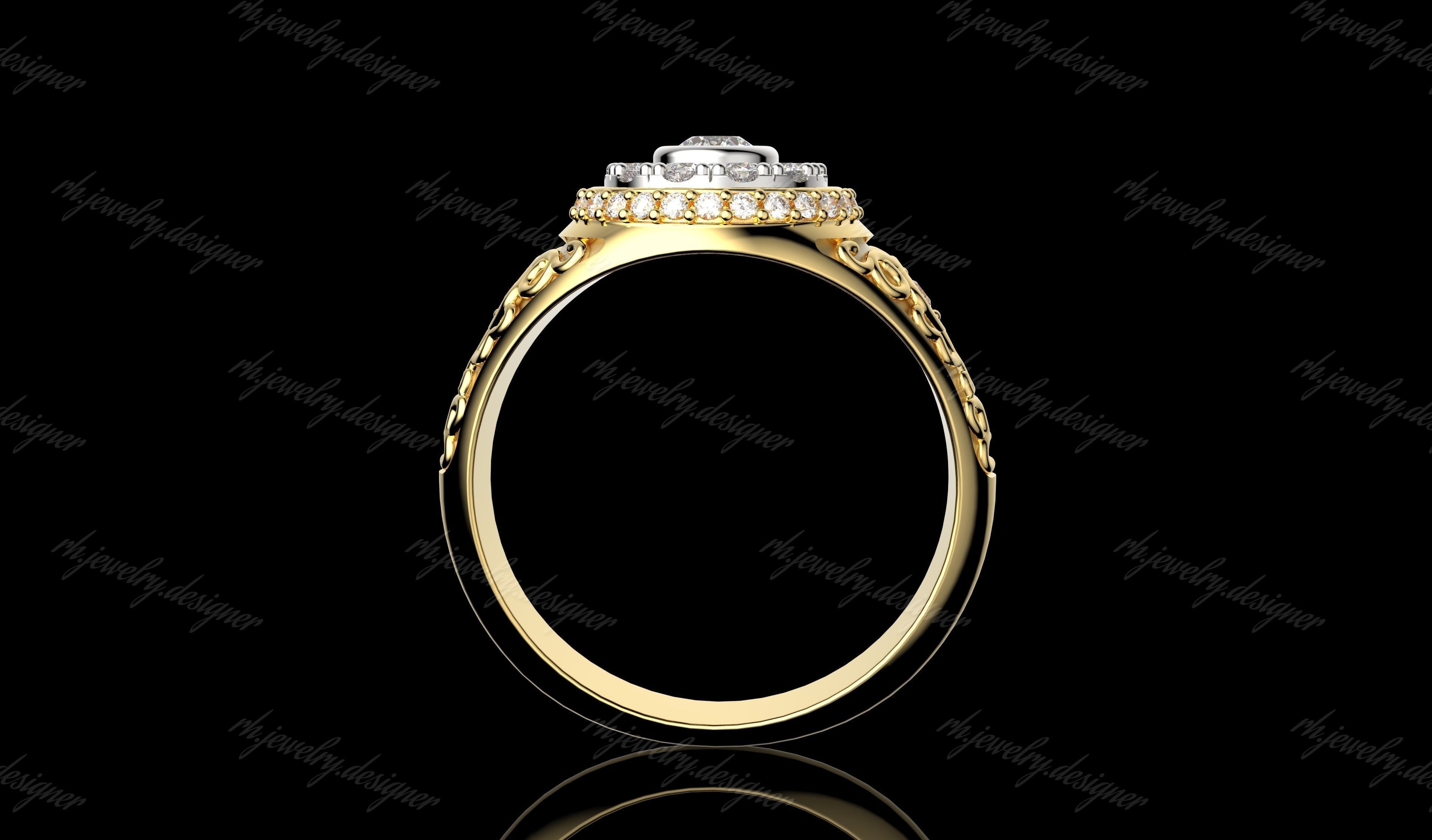 Gold N1162 3D print model_3